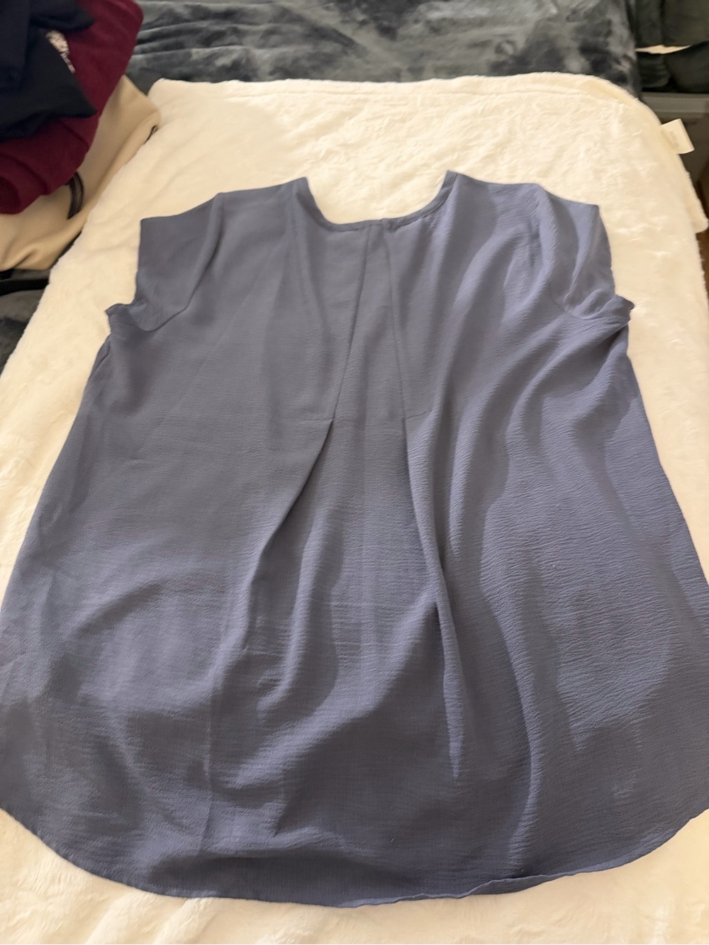 Women’s Sleeveless Textured Top - Slate Blue